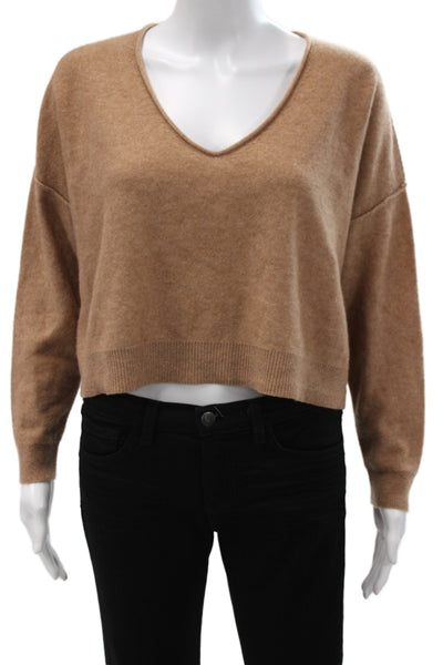 Pilcro Anthropologie Unisex Pullover V-Neck Sweater Tan Size XS