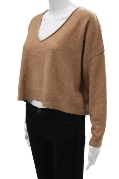 Pilcro Anthropologie Unisex Pullover V-Neck Sweater Tan Size XS