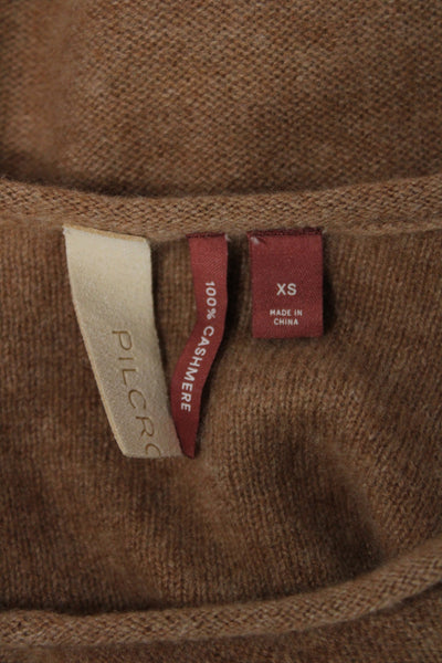 Pilcro Anthropologie Unisex Pullover V-Neck Sweater Tan Size XS