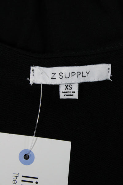 Z Supply Women Black Sleeveless Round Neck Jumpsuit Size XS