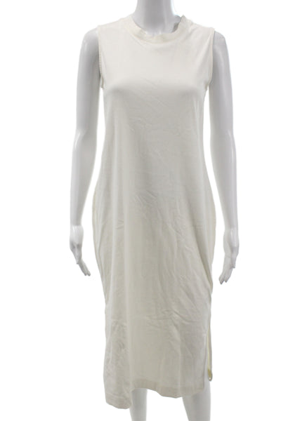 Everlane Womens Sleeveless Tank TShirt Dress White Organic Cotton Knee Size XS
