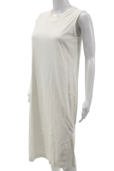 Everlane Womens Sleeveless Tank TShirt Dress White Organic Cotton Knee Size XS