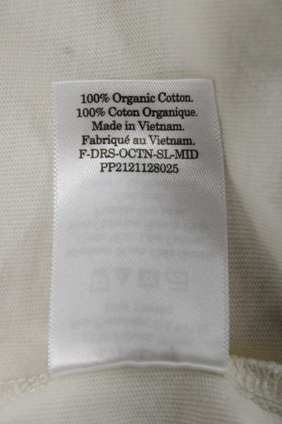 Everlane Womens Sleeveless Tank TShirt Dress White Organic Cotton Knee Size XS