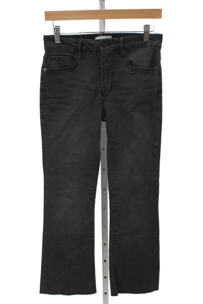 Frame Women Cropped Straight Black Jeans Size 26