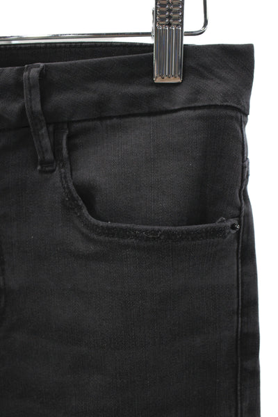 Frame Women Cropped Straight Black Jeans Size 26