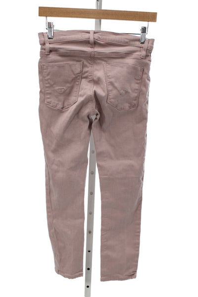 Hudson Womens Skinny Ankle Jeans Pink Size 27