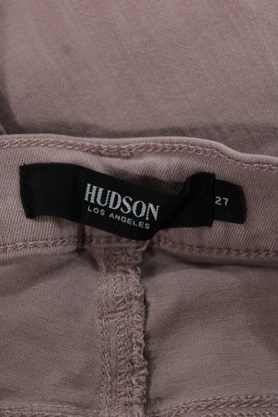 Hudson Womens Skinny Ankle Jeans Pink Size 27