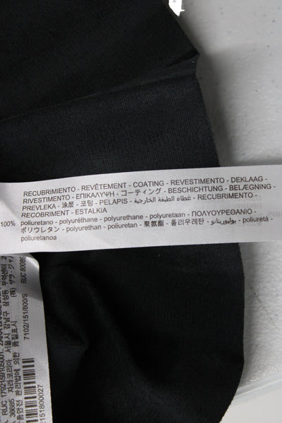 Zara Women Mini Pleated Skirt Black 100% Polyester Size S