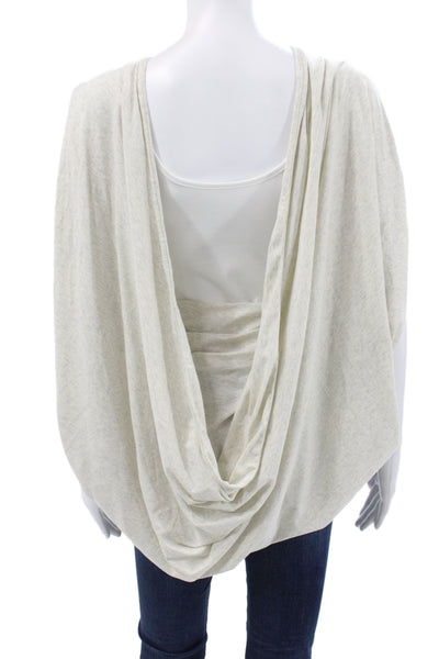 Lululemon Women Sleeveless Beige Designer Cape Size One Size