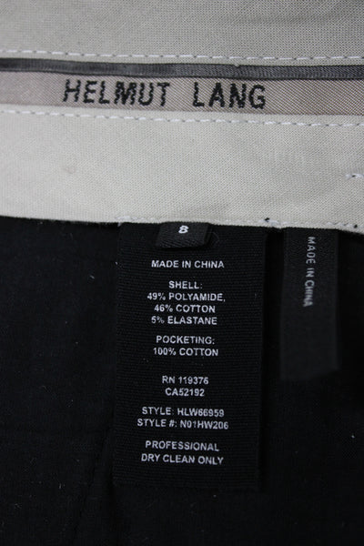 Helmut Lang Women Dress Pants Black Hook & Eye Size 8