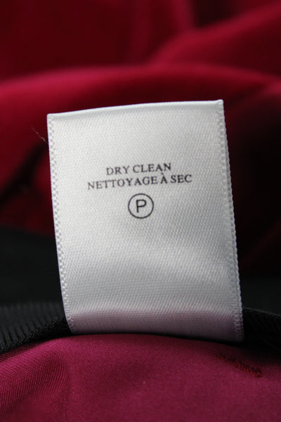 ALC Womens Dress Pants Red Zip 31in Inseam Cotton Elastane Size 6