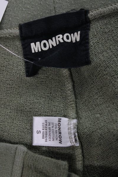 Monrow Womens Army Green Drawstring Jogger Sweatpants Size S