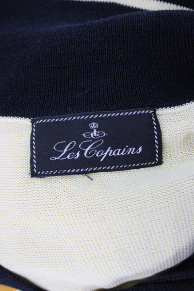 Les Copains Women Beige Jersey Polo Collared Short Sleeve Button Size S