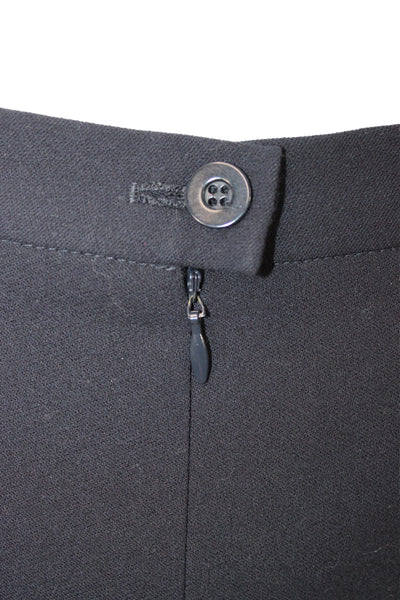 Escada Margaretha Ley Womens Straight Pencil Skirt Black Cotton Size 40