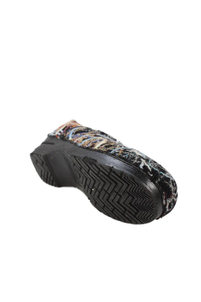 Dansko Womens Slip On Round Toe Wool Loafers Black Multi Size 39