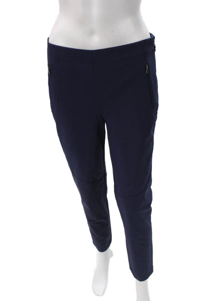 RLX Ralph Lauren Women Ankle Cropped Pants Dark Blue Nylon Zip Size 4P