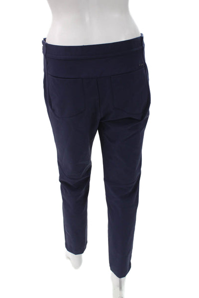 RLX Ralph Lauren Women Ankle Cropped Pants Dark Blue Nylon Zip Size 4P