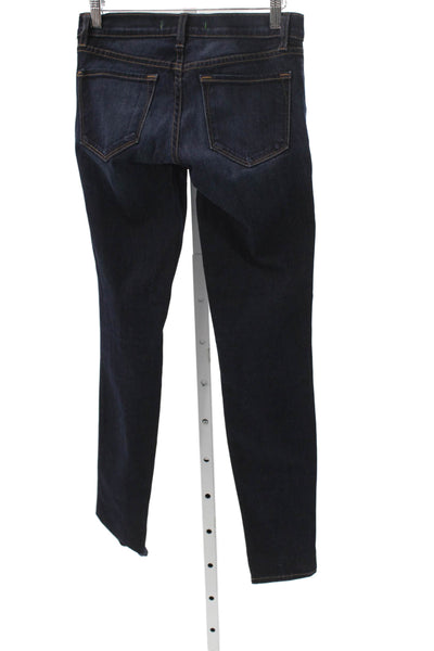 J Brand Women Skinny Ankle Dark Blue High Rise Jeans Size 24