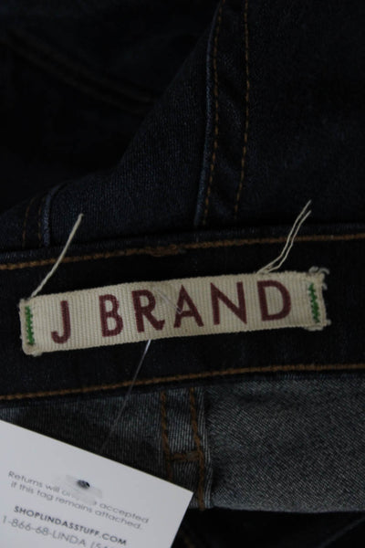 J Brand Women Skinny Ankle Dark Blue High Rise Jeans Size 24