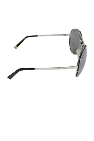 Michael Kors Unisex Adults Oversized Aviator Sunglasses Silver Size 68-10 125mm