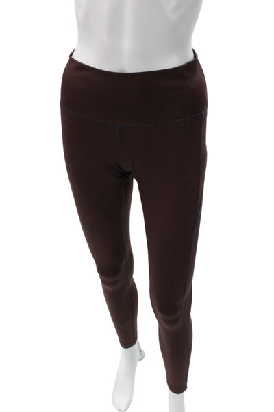Adidas by Stella McCartney Womens Ankle Leggings Brown Poly Spandex Size XS
