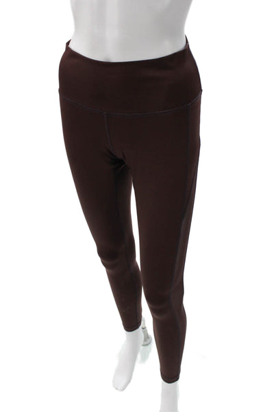 Adidas by Stella McCartney Womens Ankle Leggings Brown Poly Spandex Size XS