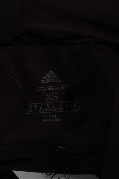 Adidas by Stella McCartney Womens Ankle Leggings Brown Poly Spandex Size XS