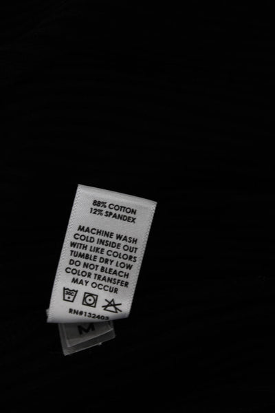 Cotton Citizen Women Black High Neck Full Zip Sweatshirt Long Sleeve Size M