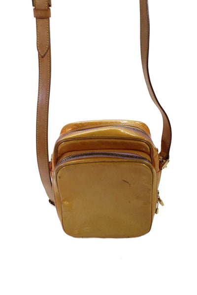 Louis Vuitton Womens Monogram Gold Tone Crossbody Shoulder Handbag Yellow