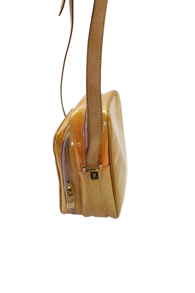 Louis Vuitton Womens Monogram Gold Tone Crossbody Shoulder Handbag Yellow