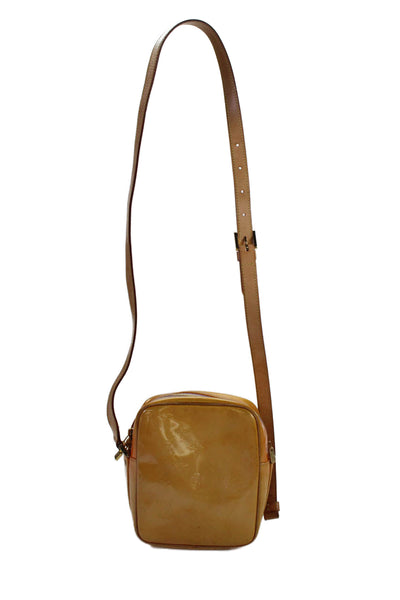 Louis Vuitton Womens Monogram Gold Tone Crossbody Shoulder Handbag Yellow