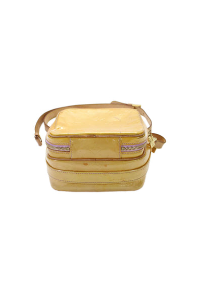 Louis Vuitton Womens Monogram Gold Tone Crossbody Shoulder Handbag Yellow