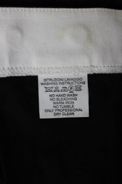 Emporio Armani Women Straight Pencil Skirt Black Rayon Size L