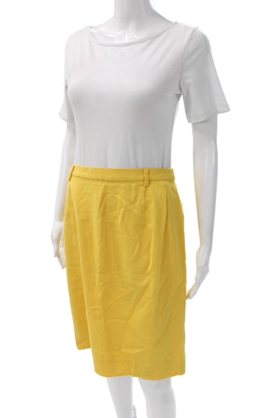 Mondi Women A-Line White Virgin Wool Skirt Size 40
