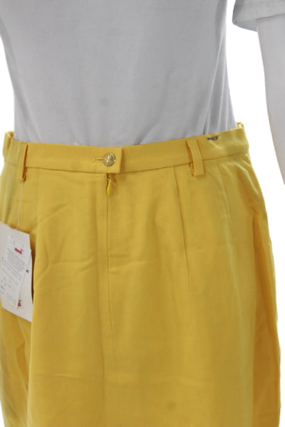 Mondi Women A-Line White Virgin Wool Skirt Size 40