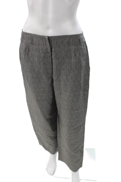 Giorgio Armani Unisex Gray Herringbone Dress Pants Size 44