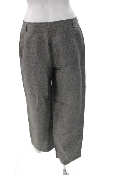 Giorgio Armani Unisex Gray Herringbone Dress Pants Size 44