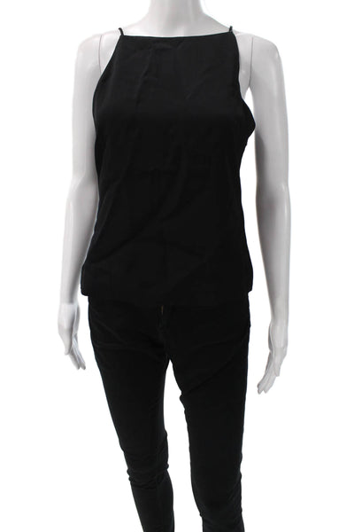 Theory Womens Basic Camisole Black Triacetate Polyethylene Sleeveless Size S