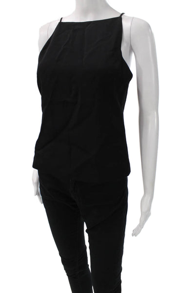 Theory Womens Basic Camisole Black Triacetate Polyethylene Sleeveless Size S