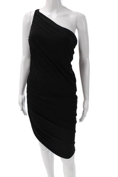 Norma Kamali Women Bodycon Dress Black Sleeveless Full Length Size S