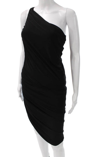 Norma Kamali Women Bodycon Dress Black Sleeveless Full Length Size S