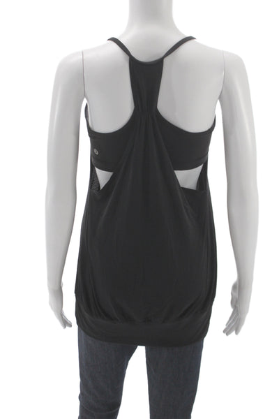 Lululemon Womens Black Camisole Sleeveless Round Neck Polyester Spandex Size 4