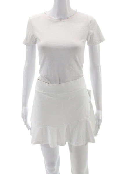 Sofibella Womens Flare Skort White Short Size XL