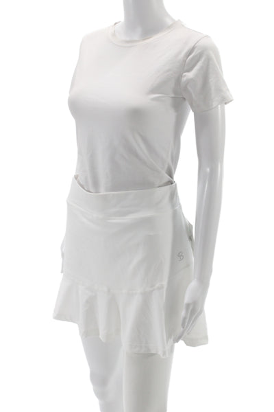 Sofibella Womens Flare Skort White Short Size XL