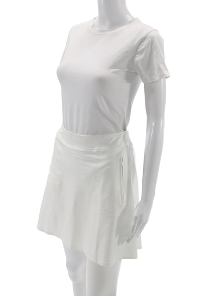 G/Fore Womens A-Line Mini Skort White Cotton Size L