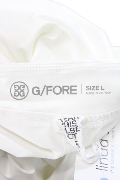 G/Fore Womens A-Line Mini Skort White Cotton Size L