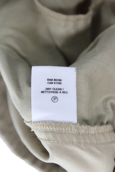 Derek Lam 10 Crosby Womens Jogger Khakis Beige Army Size 4