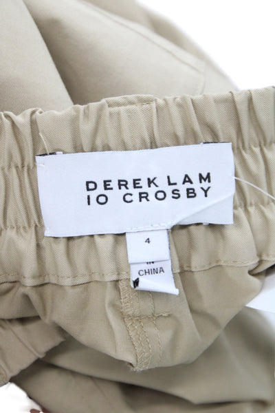 Derek Lam 10 Crosby Womens Jogger Khakis Beige Army Size 4
