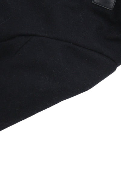 Jacadi Boys Long Sleeve Front Zip Hooded Wool Jacket Navy Blue Size 3