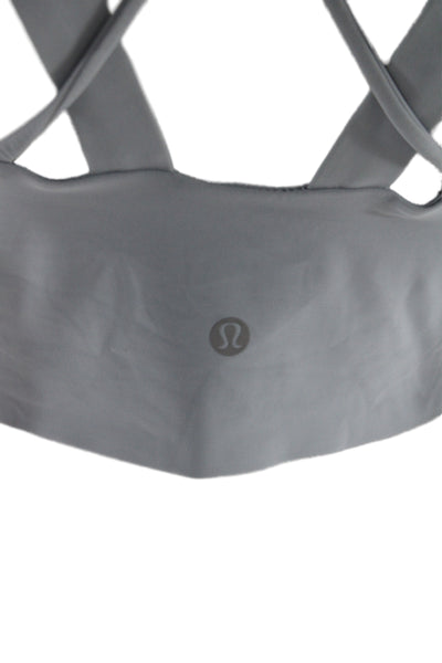 Lululemon Women's thick Double  straps Sports Bra Gray size L